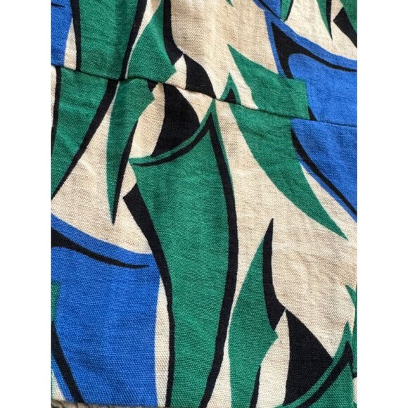 NWOT Zara Womens XS Multicolor Abstract Print Smocked Crop Top Adjustable Straps - Picture 2 of 5